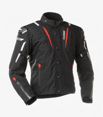 Misuri black & red unisex Winter motorcycle Jacket by Rainers