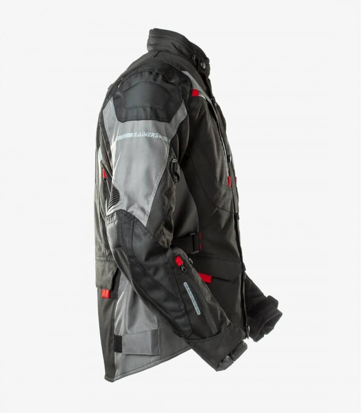 Chaqueta de Invierno unisex Rainers Duna negro y rojo DUNAN