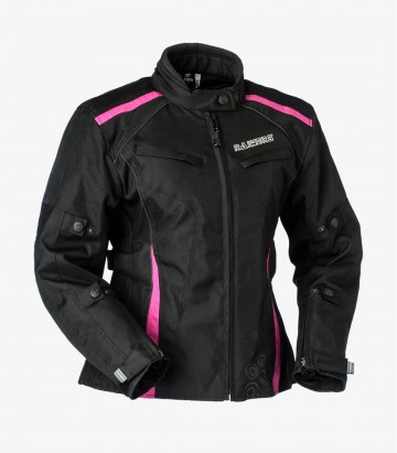 Selena black & pink for women Winter motorcycle Jacket by Rainers