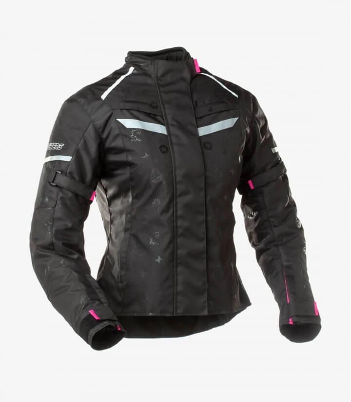 Nevada black & pink for women Winter motorcycle Jacket by Rainers Nevada