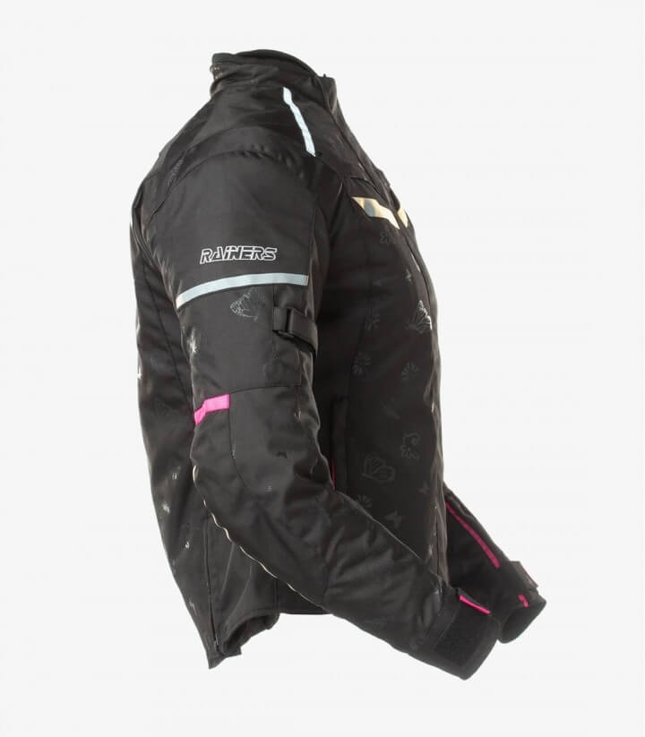Chaqueta de Invierno para mujer Rainers Nevada negro y rosa NEVADAN