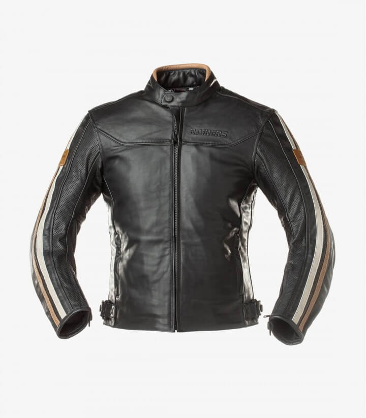 Herren-Winterjacke Rainers Jaguar Schwarz, Weiß und Braun