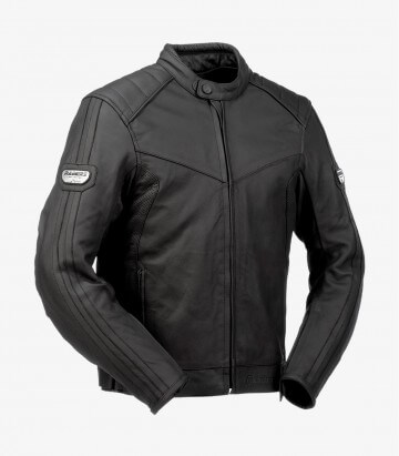 Lemans black for men Winter motorcycle Jacket by Rainers