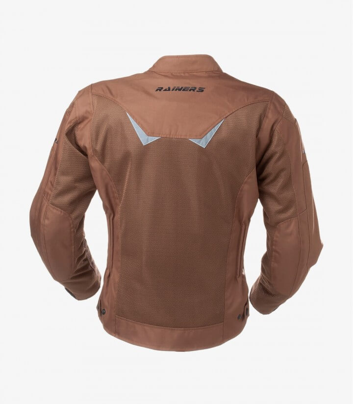 Riverside brown for men Summer motorcycle Jacket by Rainers RIVERSIDEMR