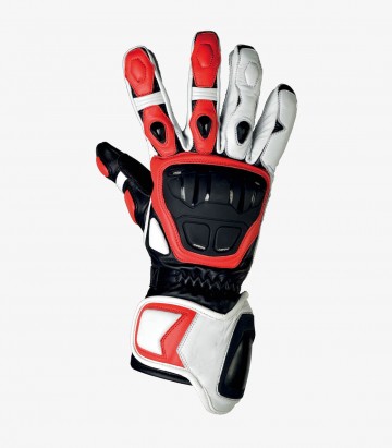 Racing Shiro SH-07 GP White, Black & Red Gloves