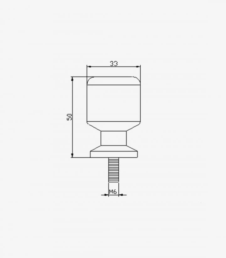 Black Puig Protective Spools M6 thread 4031N