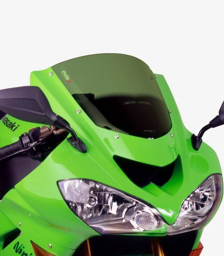 Windschild Puig Racing Kawasaki ZX-10R 2004-2005 Grün 1657V