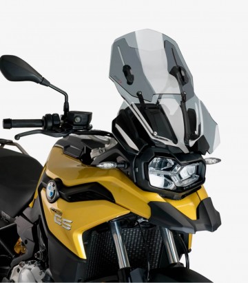 BMW F750GS 2018-2019 Puig Touring-Racing Smoked Windshield 3178H