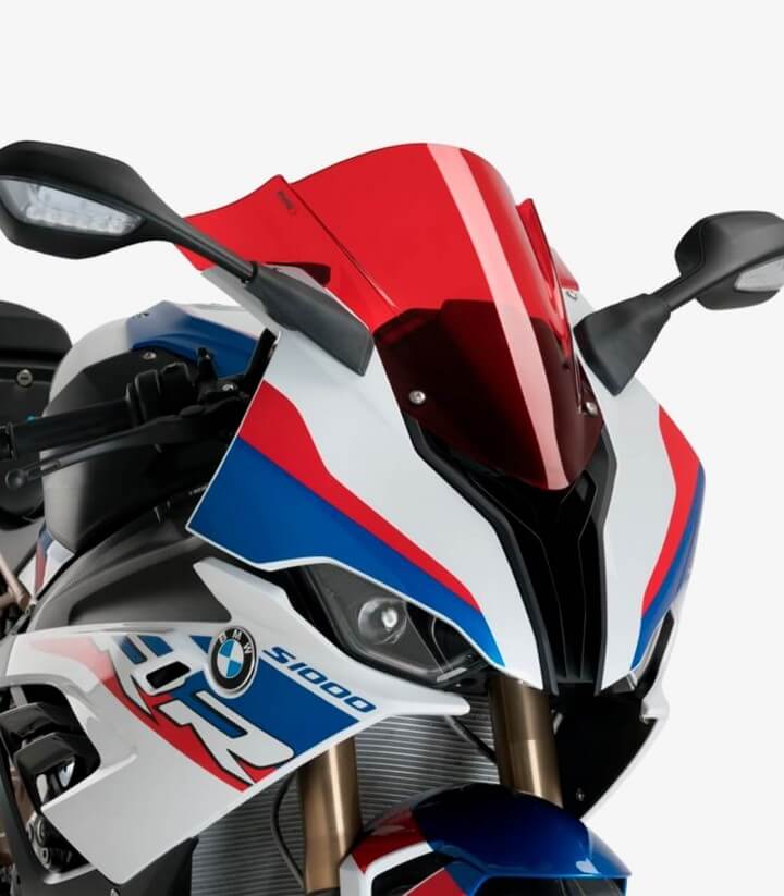 BMW S1000RR 2019 Puig Racing Red Windshield 3571R