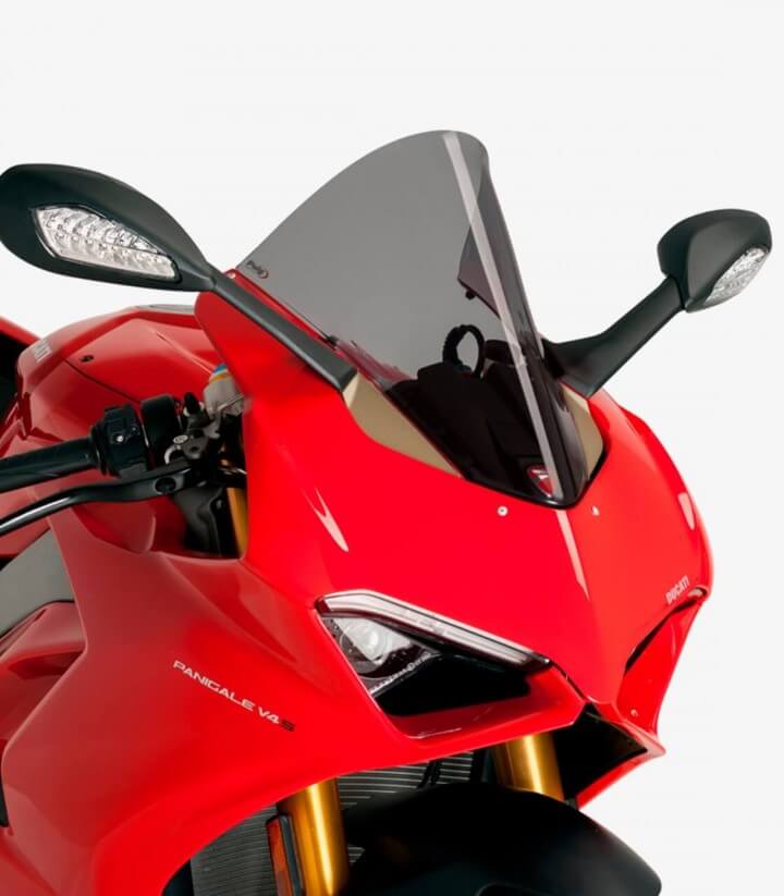 Ducati Panigale V4/S 2018/2019 Puig Racing Smoked Windshield 9690H