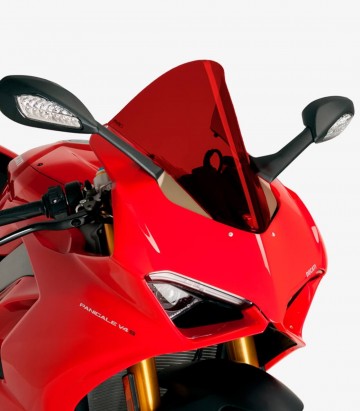 Windschild Puig R-Racer Ducati Panigale V2 (20-24), V4/V4S (18-19) Rot 9690R