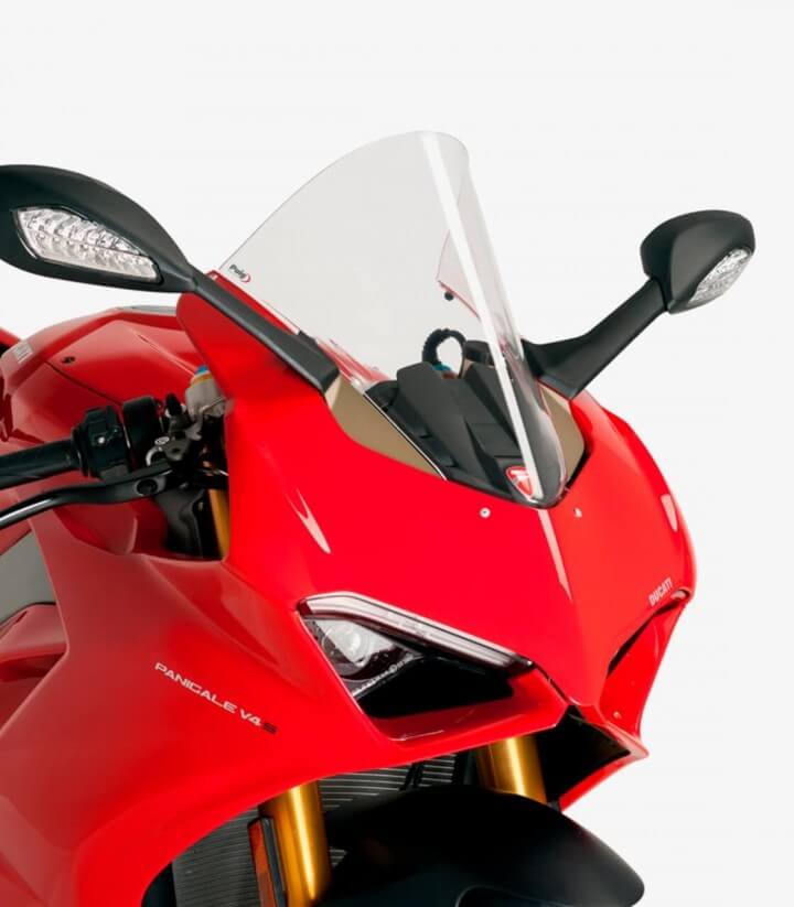 Windschild Puig R-Racer Ducati Panigale V2 (20-24), V4/V4S (18-19) Klar 9690W