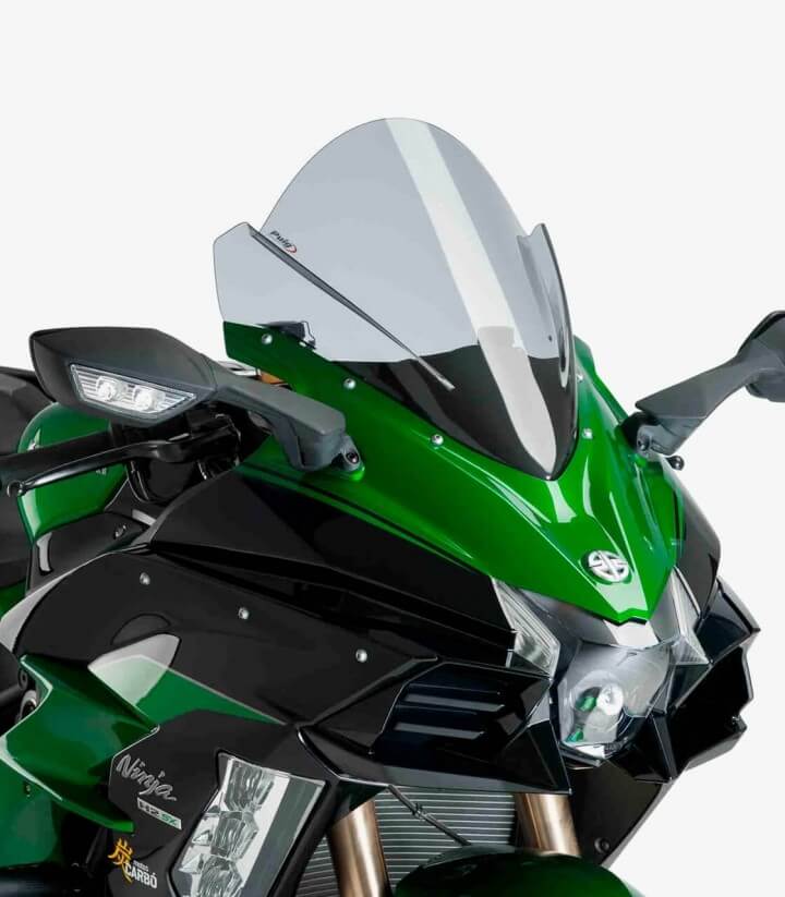 Kawasaki Ninja H2 SX 2018-2019 Puig Racing Smoked Windshield 9704H 9704H