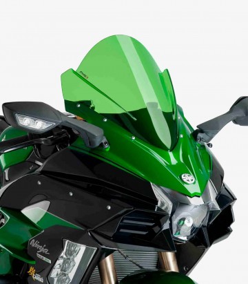 Windschild Puig Z-Racing Kawasaki Ninja H2 SX (18-22) Grün 9704V