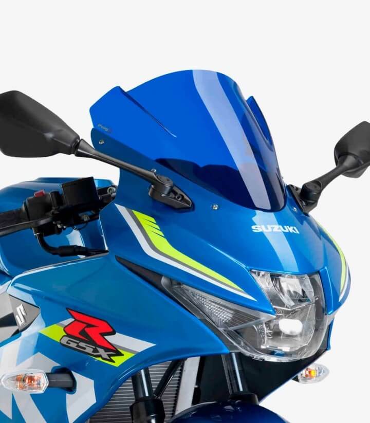 Suzuki GSX-R125 2017-2019 Puig Racing Blue Windshield 9721A