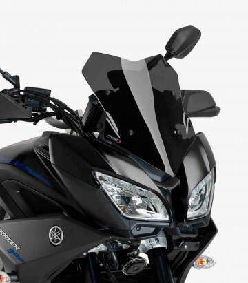 Yamaha MT-09 Tracer 2018-2019 Puig Racing Dark Smoked Windshield 9724F