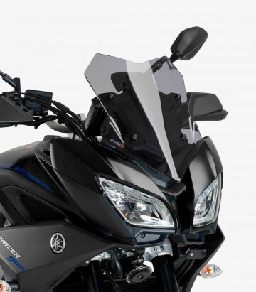 Yamaha MT-09 Tracer 2018-2019 Puig Racing Smoked Windshield 9724H