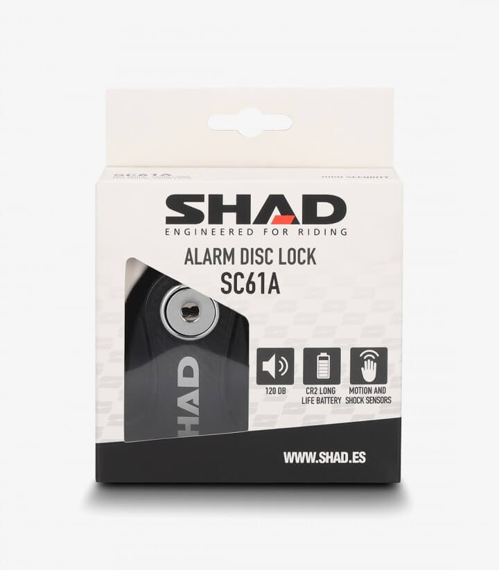 SHAD Bremsscheibenschloss mit Alarm SC61A Schwarz C0S6100A