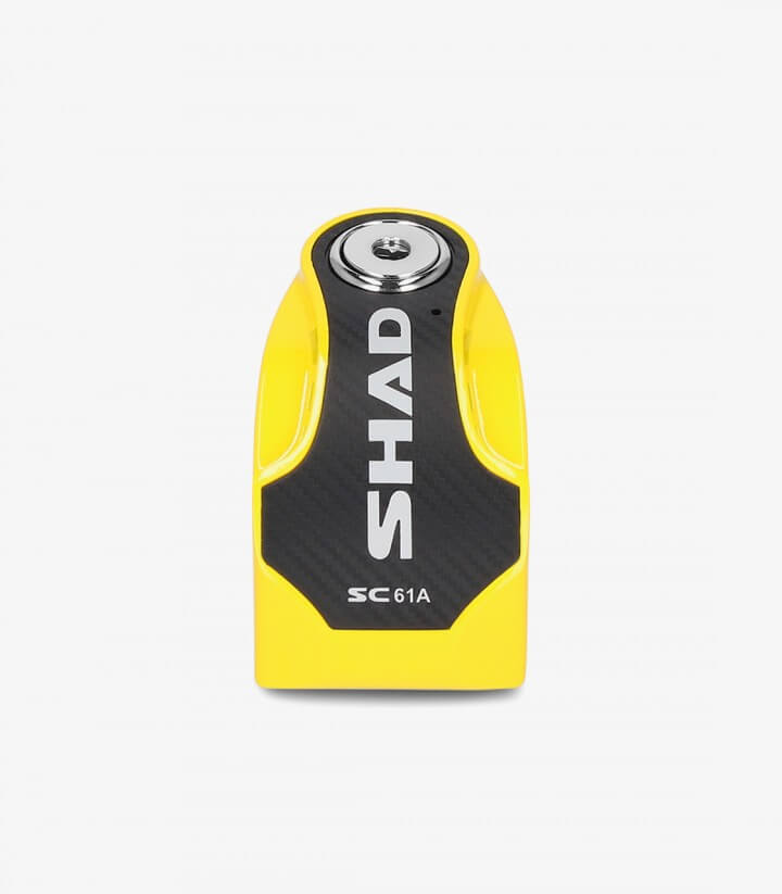 Candado Disco con Alarma SHAD SC61A Amarillo C0S6103A