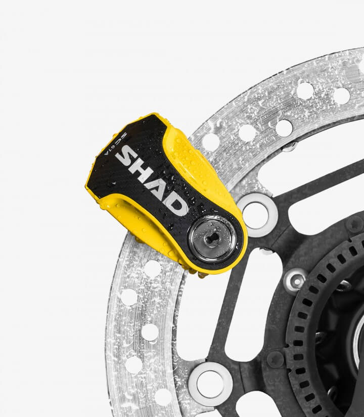 Candado Disco con Alarma SHAD SC61A Amarillo C0S6103A
