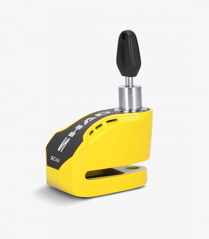 Candado Disco con Alarma SHAD SC62A Amarillo C0S6203A