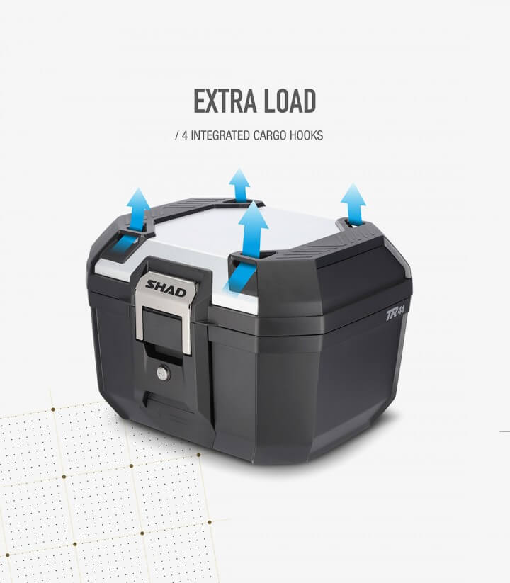 Maleta central SHAD TR41 Aluminio Terra 41 Litros