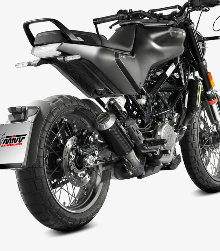 MIVV MK3 Auspuff Carbon für Husqvarna Svartpilen 125 (21-24), 401 (21-23) HU.005.SM3C