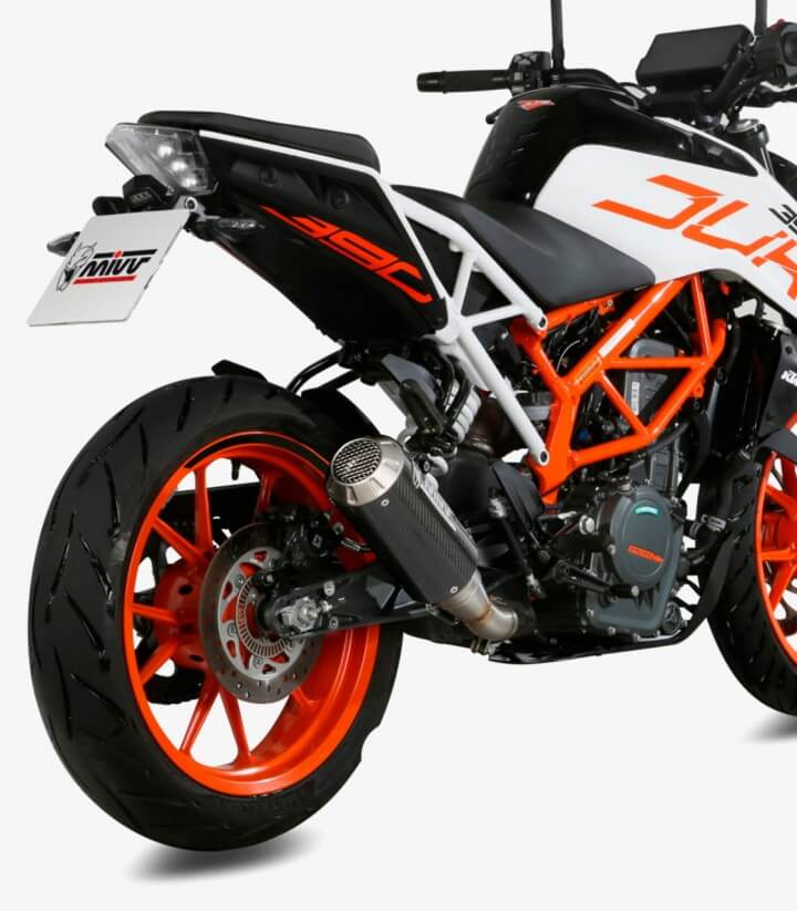 MIVV MK3 Auspuff Carbon für KTM 125/390 Duke (17-20), RC 125/390 (17-21) KT.019.SM3C