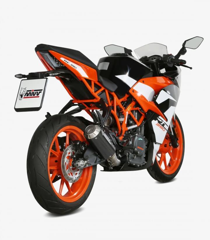 MIVV MK3 Exhaust Carbon for KTM Duke / RC 125/390 (17–21) KT.019.SM3C