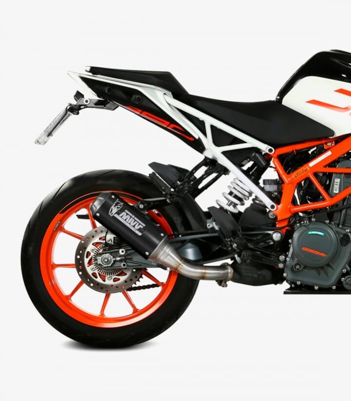 MIVV MK3 Exhaust Carbon for KTM Duke / RC 125/390 (17–21) KT.019.SM3C