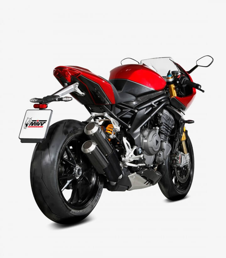 MIVV MK3 Auspuff Carbon für Triumph Speed Triple, Speed Twin (21-24) T.025.LM3C