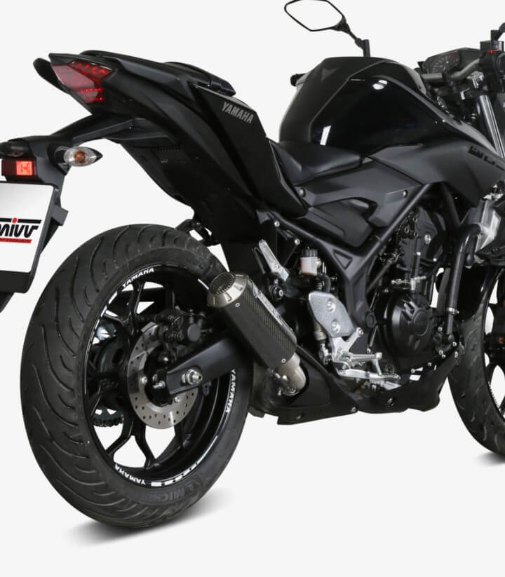 MIVV MK3 Auspuff Carbon für Yamaha MT-03 (16-26) Y.055.SM3C