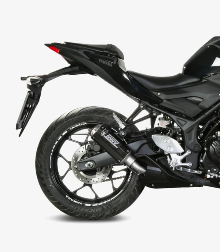 MIVV MK3 Exhaust Carbon for Yamaha MT-03 (16-25) Y.055.SM3C