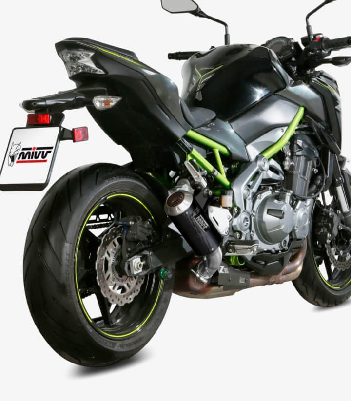 MIVV MK3 Auspuff Carbon für Kawasaki Z 900 (17-26), Z 900 RS (17-25) K.056.LM3C