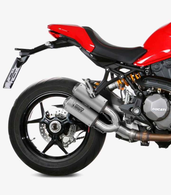 Escape MIVV MK3 Acero para Ducati Monster / 821 / 1200 / S (17-21) D.042.SM3X