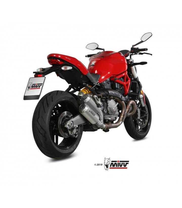 MIVV MK3 Auspuff Stahl für Ducati Monster (17-21) D.042.SM3X