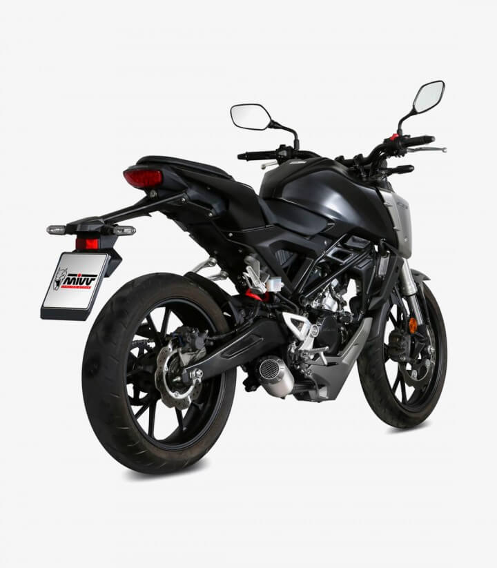 MIVV MK3 Exhaust Stainless Steel for Honda CB 125 R (18-25) H.076.SM3X