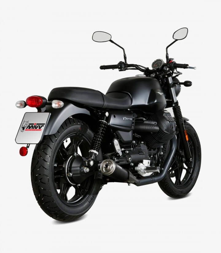 Escape MIVV Ghibli Negro para Moto Guzzi V7 III (17-21) M.012.LGB