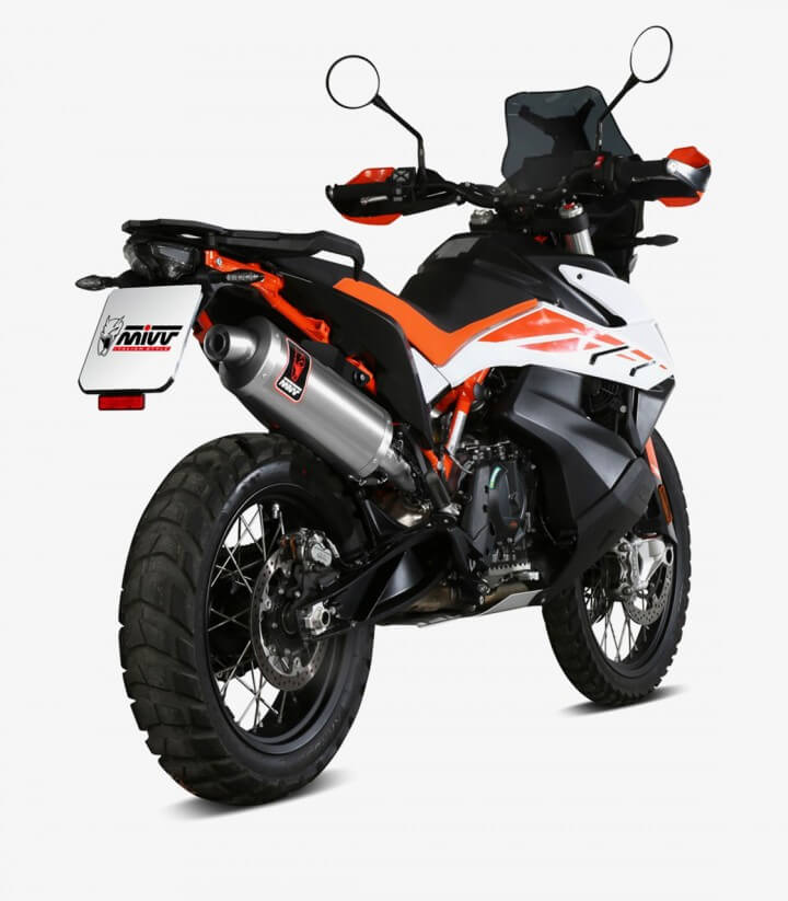 MIVV Dakar Auspuff Stahl für KTM 790 Adventure (19-23)/R (19-26), 890 Adventure R (20-26), 890 SMT (23) KT.021.LEKX