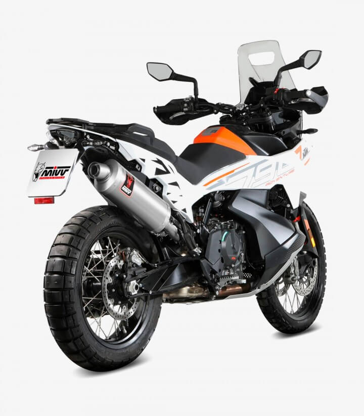 MIVV Dakar Auspuff Stahl für KTM 790 Adventure (19-23)/R (19-26), 890 Adventure R (20-26), 890 SMT (23) KT.021.LEKX