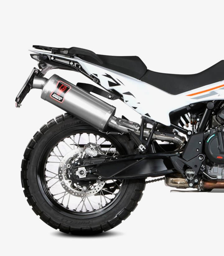 MIVV Dakar Auspuff Stahl für KTM 790 Adventure (19-23)/R (19-26), 890 Adventure R (20-26), 890 SMT (23) KT.021.LEKX