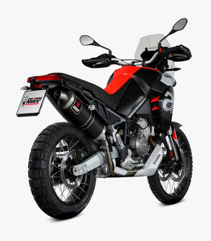 MIVV Dakar Auspuff Schwarz für Aprilia Tuareg 660 (22-26) A.017.LEKB