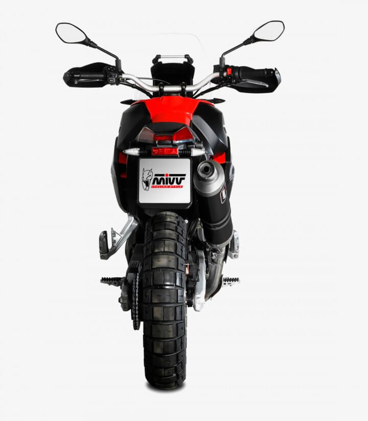 MIVV Dakar Auspuff Schwarz für Aprilia Tuareg 660 (22-26) A.017.LEKB