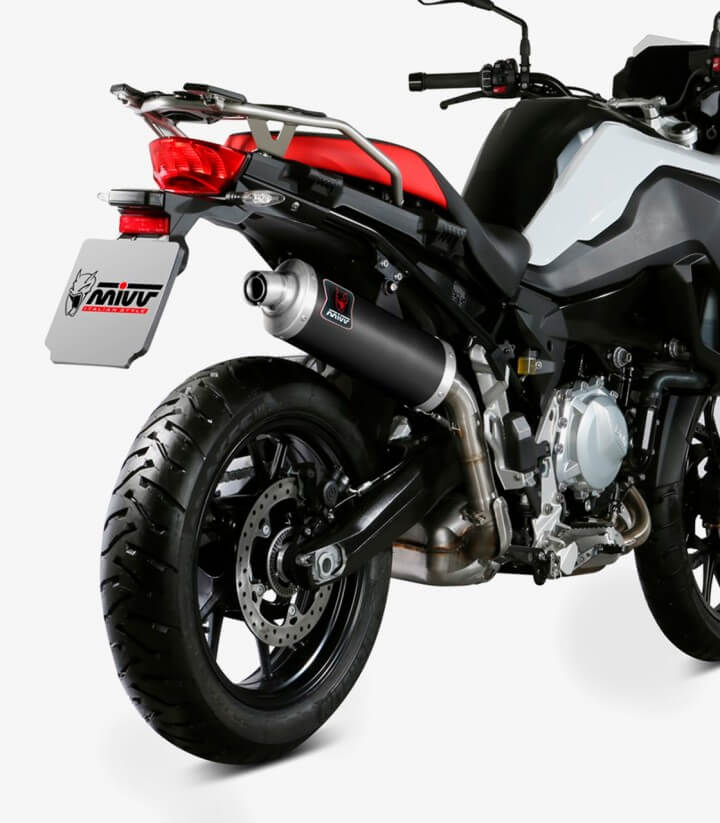 MIVV Dakar Auspuff Schwarz für BMW F 750 GS (18-24), F 850 GS (18-24) B.033.LDKB