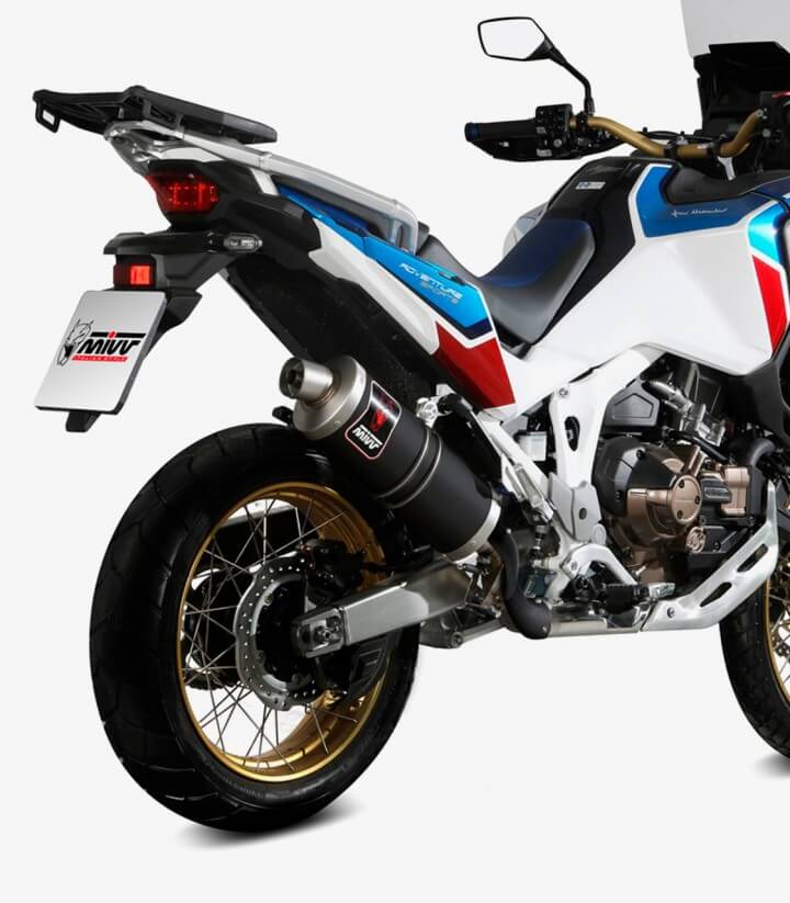 MIVV Dakar Auspuff Schwarz für Honda CRF1100L Africa Twin (20-26) H.079.LEKB