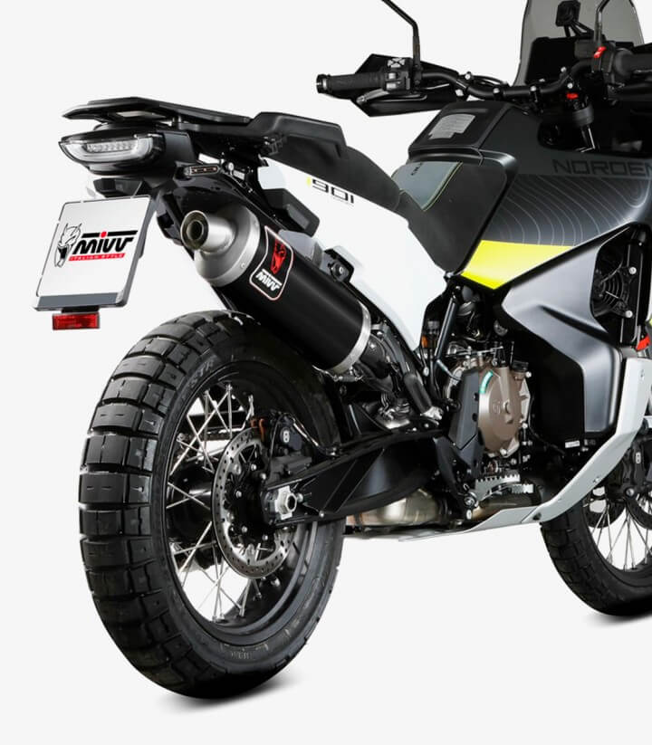 MIVV Dakar Auspuff Schwarz für Husqvarna Norden 901 (22-26) HU.002.LEKB