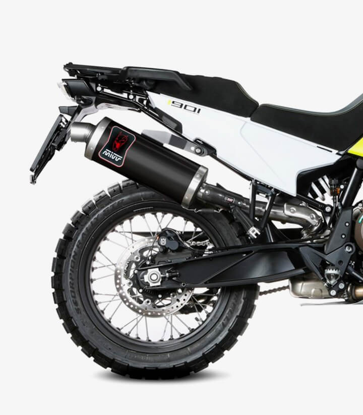 MIVV Dakar Auspuff Schwarz für Husqvarna Norden 901 (22-26) HU.002.LEKB