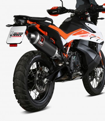 MIVV Dakar Auspuff Schwarz für KTM 790 Adventure (19-23)/R (19-26), 890 Adventure R (20-26), 890 SMT (23) KT.021.LEKB