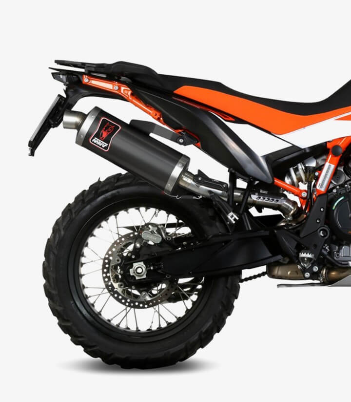 MIVV Dakar Auspuff Schwarz für KTM 790 Adventure (19-23)/R (19-26), 890 Adventure R (20-26), 890 SMT (23) KT.021.LEKB