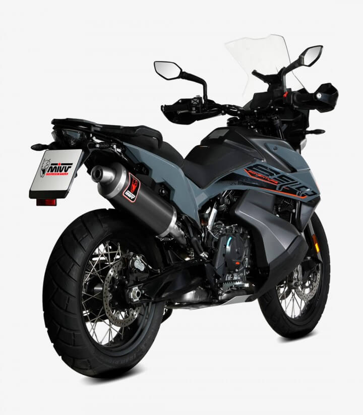 MIVV Dakar Auspuff Schwarz für KTM 790 Adventure (19-23)/R (19-26), 890 Adventure R (20-26), 890 SMT (23) KT.021.LEKB